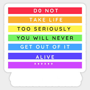 Funny quotes Sticker